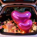 23.6in Inflatable Mirror Ball,PVC Hanging Shiny Inflatable Heart Ball Decoration for Valentine's Day Engagement Wedding Anniversary Romantic Party Yard (1 Piece,Without Air Pump) - Image 6