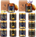 MTLEE 12 Pcs Ramadan Gifts Ramadan Mubarak Scented Candles Jar Eid Candles Eid Mubarak Muslim Scented Light Islamic Party Favors Gifts for Home Muslim Islam Festival Holiday Decor(Brown) by MTLEE