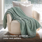 Bedsure Soft Twin Blanket for Bed Decor Gifts Sage Green 60"x80" - Image 3