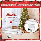 Christmas Stocking Holders for Mantle, Weighted Stocking Hangers, Christmas Stocking Hooks for Tables Window Fireplace Mantle Decoration(Silver,5PCS) - Image 4