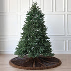 Huntsman High-Pile Faux Fur Christmas Tree Skirt with Hidden Slide Clasp Closure and Durable Microfiber Backing (Grizzly Brown, 72-Inch) - Image 2