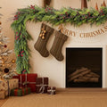 ENVEN Faux Cedar Christmas Garland with Red Berries & Pine Cones – Full Faux Winter Greenery for Holiday Mantel, Staircase, Doorway, Indoor Outdoor Christmas Décor (9FT) by ENVEN