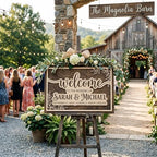 Personalized Southern Botanical Wedding Welcome Sign - Custom 3D Wood Ceremony Entrance & Reception Board for Charming Barn, Vineyard or Country Estate - Multiple Sizes - Image 4