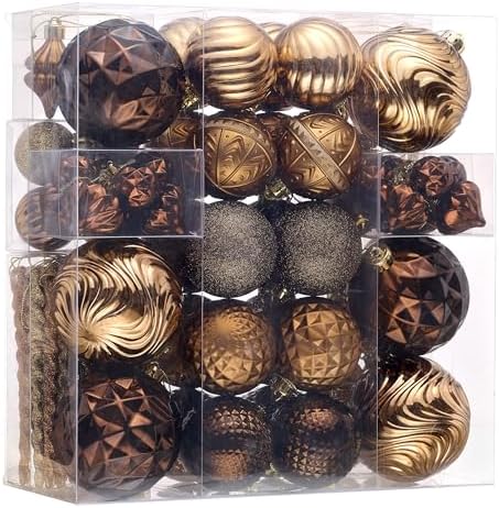 Valery Madelyn 100ct Christmas Tree Decorations Variety Ball Ornaments Set by ValeryMadelyn