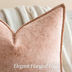 a moment Throw Pillow Covers 22X22 Inch 4 Packs,Soft Velvet Decorative Pillow Cases with 3D Ice Flower,Texture Modern Accent Cushion Covers for Sofa Couch Home Decor Desert Rose - Image 3