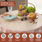 Maison d' Hermine Table Cloth Round Table Reusable 100% Cotton 69" Diameter - Image 4