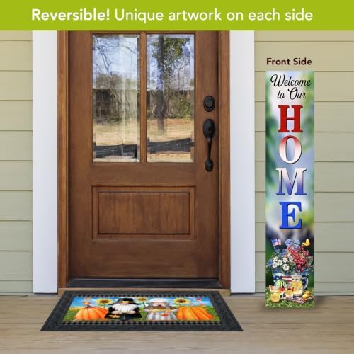Briarwood Lane Summer Double Sided Reversible Pine Porch Leaner 47x9.5 Welcome To Our Home For Summer Porch Leaner - Image 2
