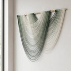 LISRRZHEN Large Macrame Wall Hanging - Boho Nordic Geometric Woven Tapestry, Handcrafted Cotton Wall Decor for Living Room Bedroom Entryway Apartment - Image 6