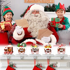 Wonderjune 6 Pcs Christmas Stocking Holders for Mantle, Train - Image 5