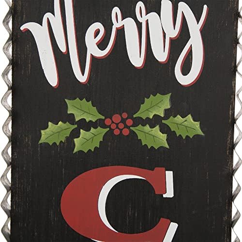 Glitzhome 35"H Rustic Wooden Sign Black Merry Christmas Vertical Porch Sign Farmhouse Standing Christmas Welcome Sign Xmas Hanging Décor Holiday Party Sign Wall Door Decorations - Image 7
