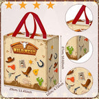Wesnoy 48 Pcs Western Cowboy Party Gift Bag Bulk with Handle Non Woven Bag - Image 2