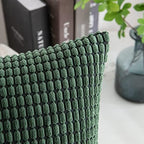 MIULEE Decorative Pillow Covers 18x18 Inch Set of 4 Christmas Dark Green - Image 4