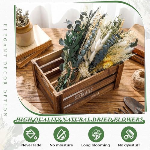 Layhit 8 Pack Large Size Boho Dried Flowers 15-17 Inch, Eucalyptus - Image 4