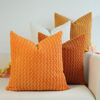 JOJUSIS Pack of 4 Throw Pillow Covers, Orange, 24 x 24 Inch by JOJUSIS