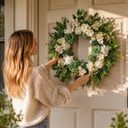 22'' Autumn Wreath for Front Door Decor,Indoor Wreaths for All Seasons by Unknown