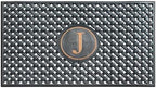 A1HC Natural Rubber Front Door Mat 24x39 inches, Monogrammed Doormat for Entryway, Heavy Duty Shoe Scraper Welcome Mat for Porch, Patio & Outside Entrance - Black by A1HomeCollectionsLLC