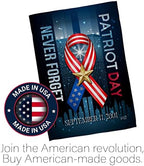 9/11 Never Forget Garden Flag Pole Set Bracket 25th Anniversary Patriot Day Decor 2001-2026 Memorial Gifts Commemorative Memorabilia House Poster Yard Decorations Garden Remembrance Tribute Tapestry - Image 5