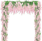 Findosom 10Pcs Total 72FT Wisteria Artificial Flowers Garland for Decor by Findosom