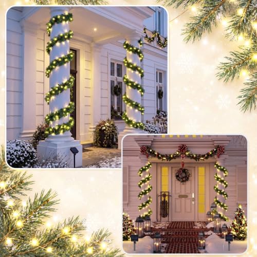 4 Pcs Christmas Front Porch Decoration Outdoor Set Columns Decor - Image 4