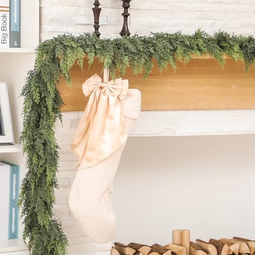 Jutom 1 Pcs 9 ft Artificial Christmas Cedar Garland - Image 6