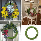 10 Pcs 8 inch Natural Grapevine Wreath Set, Green - Image 7