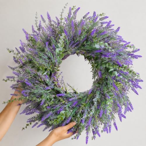 26''Lavender Eucalyptus Wreaths for Front Door - Image 5