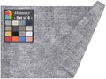 Homaxy PU Faux Leather Placemats for Dining Table, Set of 6, Black & White by Homaxy