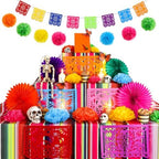 Newwiee 82 Pcs Day of the Dead Altar Decor Set, Marigold, Mixed Colors by Newwiee