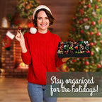 HOLDN’ STORAGE Christmas Ornament Storage Box with Dividers, Holds 72 Ornaments (3 Inch), Large Ball Storage Container with 3 Removable Trays, Durable and Portable - Red - Image 6