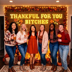 Aurelema 21 Pcs Thankful for You Bitches Friendsgiving Party Decorations - Image 3