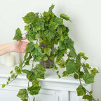 Factory Direct Craft Grape Leaf Cascading Artificial Ivy Vine Bush Greenery - Indoor/Outdoor Tuscany Vineyard Winery Hanging Grape Leaves Plant for Home Porch or Patio Decor (39" L) - Image 4