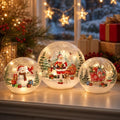 Capoda 3 LED Glass Orbs Christmas Menorah Dreidel Star Decorations by Capoda