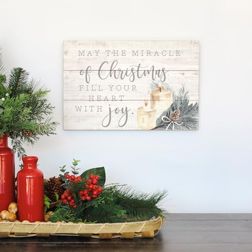 Simply Said, INC Rustic Pallets, May the Miracle of Christmas... - 16" x 10.75" Rustic Wood Sign RUS1263 - Image 4