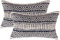 · REDEARTH · Boho Textured Handwoven Throw Pillow Cases - Indigo Impression by REDEARTH