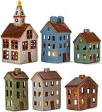 Mark Feldstein Village Houses & Church LED Tea Light Figurines, 12 Pc - Image 2