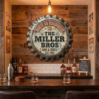 Custom Vintage Bottle Cap Sign | Personalized Faux Metal Wall Decor for Home Bar & Man Cave | UV Printed Lightweight MDF Tavern Plaque | Retro Garage & Pub Gift - Image 5