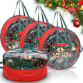 Shappy 4 Pcs Wreath Storage Bag Container with Clear Window,36 Inch by Shappy