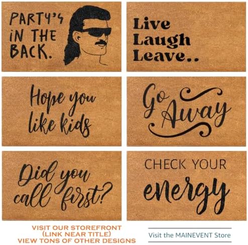 Hey Y'all Coir Doormat 30x17 Inch, Porch Welcome Mat, Rustic Door Mat - Image 5
