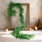 Suncalla 4 Pcs 10 Feet Italian Ruscus Greenery Garland Willow Vines Twigs - Image 2