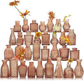 Glass Bud Vase Set of 32 Pcs, Small Glass Vases for Flowers by SUJUN