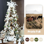 Sea Team 25-Pack Flocked Velvet Christmas Ball Ornaments, Prairie Fall - Image 2