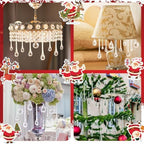 Vercraft 200 Pcs Christmas Tree Acrylic Hanging Ornaments, Clear - Image 5