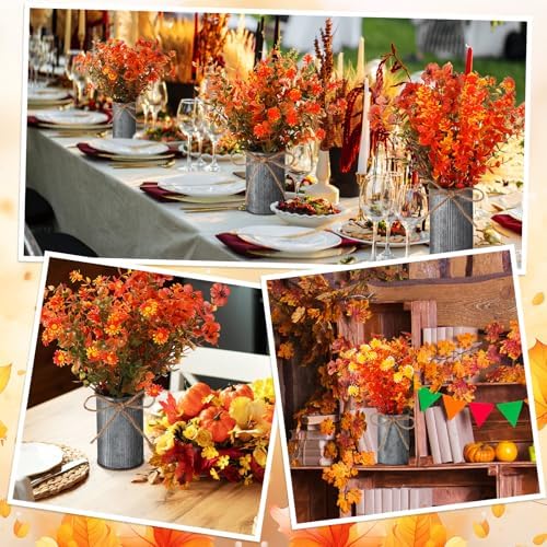 Zeyune 12 Sets Artificial Fall Thanksgiving Centerpiece for Tables - Image 6