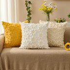 DFXSZ Spring Summer Pillow Covers 22x22 inch Set of 2 White Sunflower - Image 2