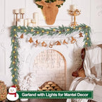 Artgar Christmas Cedar Garland, 6 Ft Prelit Christmas Garland - Image 5