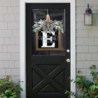 16'' Personalized Last Name Welcome Sign, Door Wreaths for Front Door Outside, Spring Wreath for Front Door Decor, Farmhouse New Home Gifts for Home (E) - Image 2