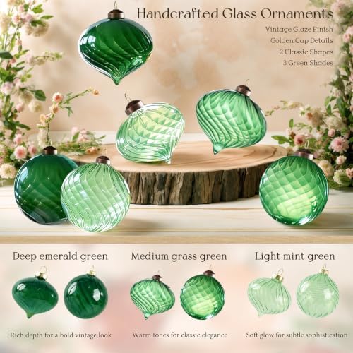 12Pcs Glass Christmas Balls for Christmas Tree - Image 4