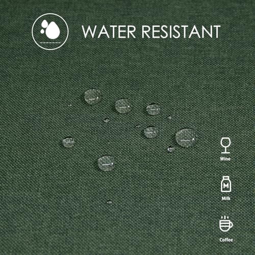 BALCONY & FALCON Rectangle Table Cloth Waterproof Dark Green 91"x156" - Image 5