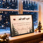 LITIVY Framed Christmas Wall Art 12”x16.5” Farmhouse Wall Decor May You Never Be Too Grown Up To Search The Skies On Christmas Eve Christmas Decorations Home Decor (Black, 12 * 16.5 in) - Image 5