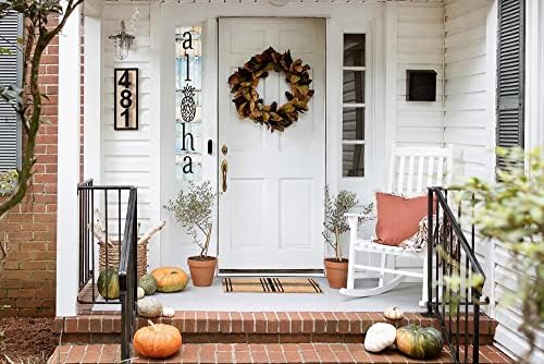 48" H Wooden Aloha Porch Sign Vertical Porch Décor Hanging Signs Holiday Decorations for Front Door Wall Display - Image 2
